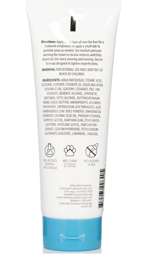 Advanced Clinicals Dark Spot Vitamin C Cream For Face, Hand & Body Lotion, Anti Aging Therapeutic Skin Care Moisturizer Lotion Reduces Appearance Of Age Spots, Blotchy Skin, & Wrinkles, Large 8 Fl Oz